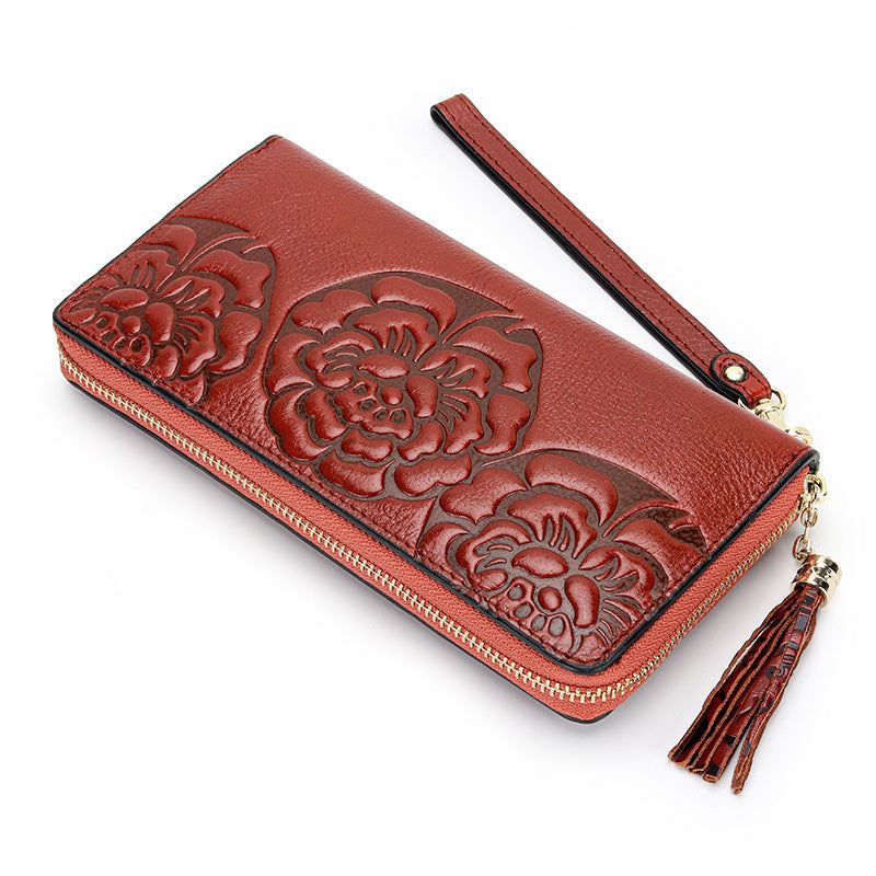 geldbörse damen braun leder