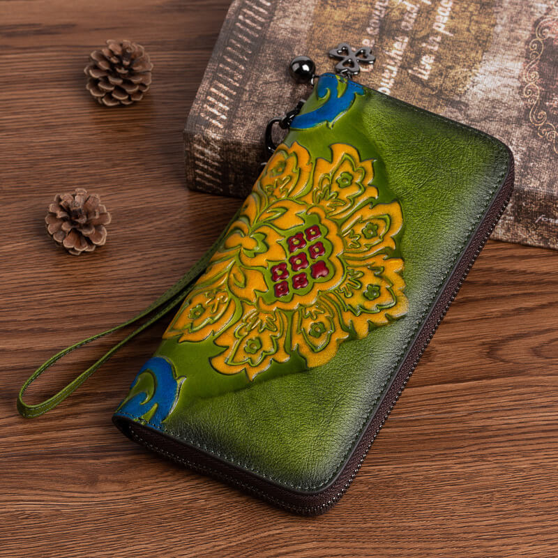 geldbörse damen leder lang