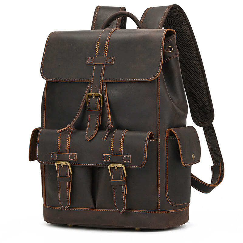 herren rucksack leder vintage