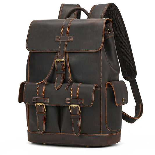 herren rucksack leder vintage