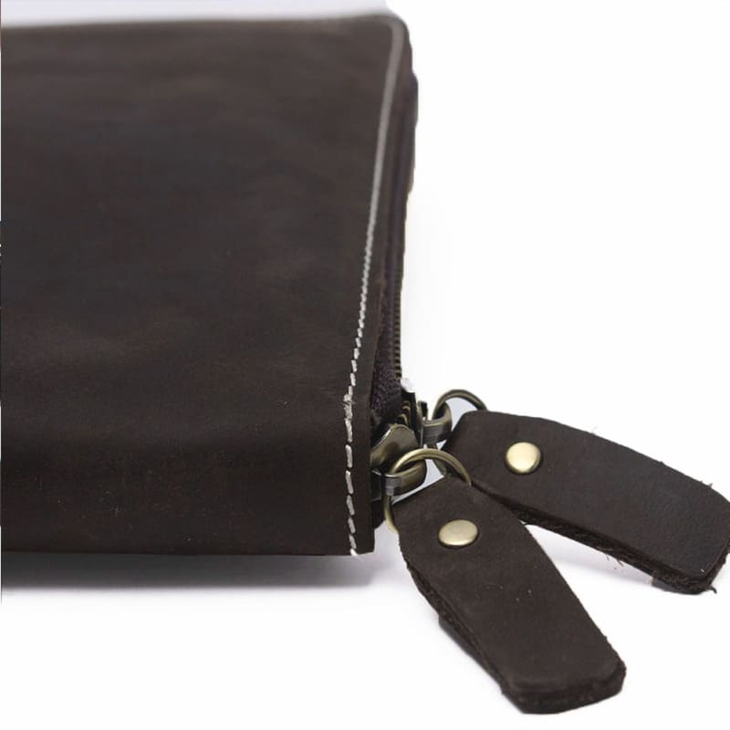 Vintage Herren Umhängetasche klein Crazy Pferd Leder iPad Tasche Umhängen