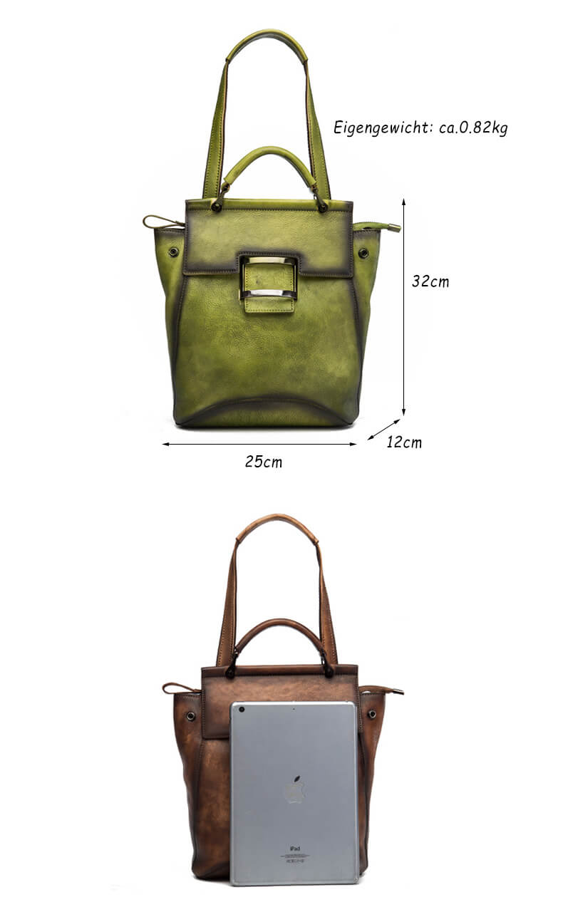 Vintage Lederrucksack Damen Rucksack Schultertasche für Alltag in 5 Farben