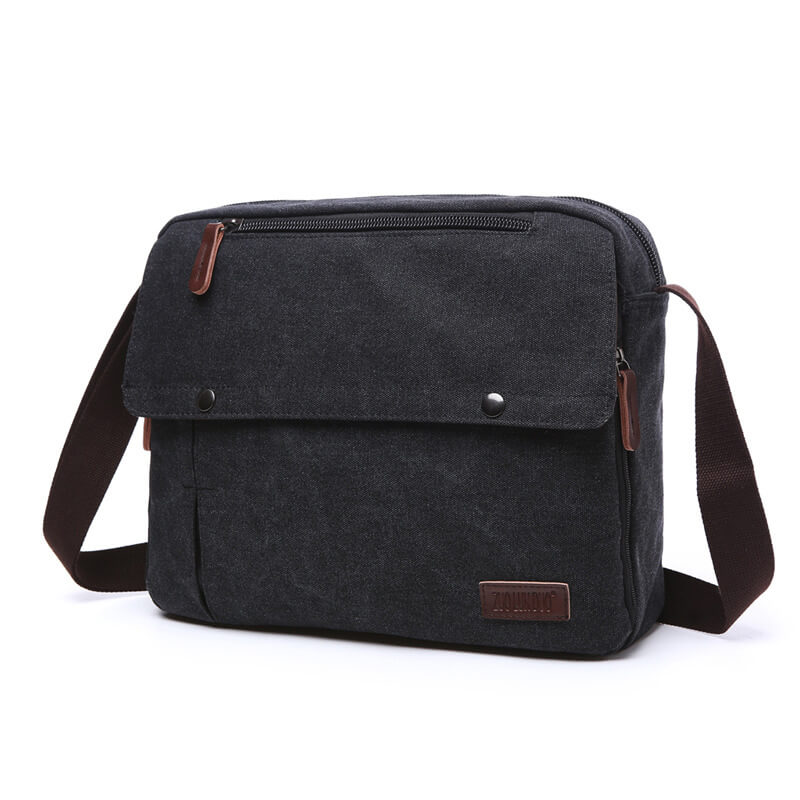 Vintage Umhängetasche aus Canvas Herren für Alltag und Business