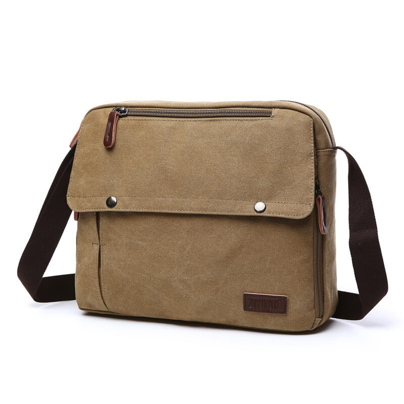 Vintage Umhängetasche aus Canvas Herren für Alltag und Business