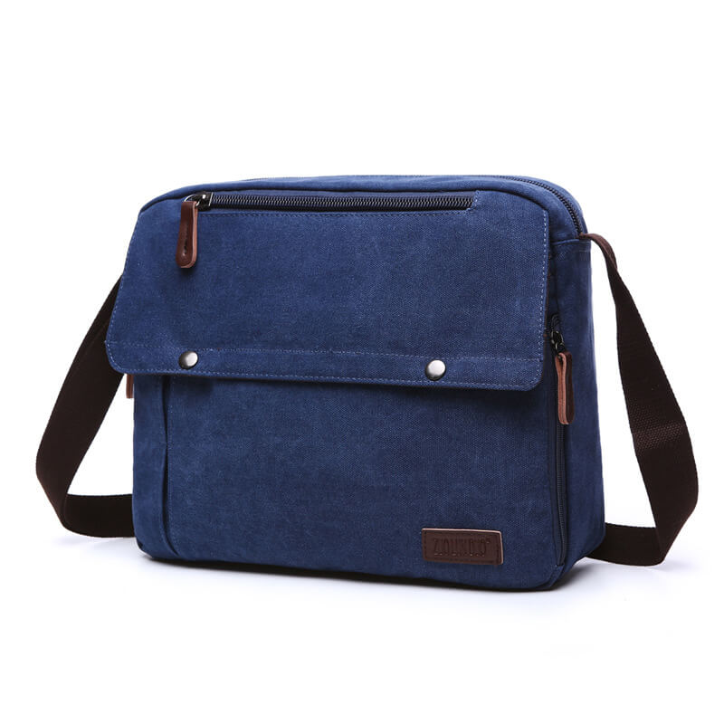 Vintage Umhängetasche aus Canvas Herren für Alltag und Business