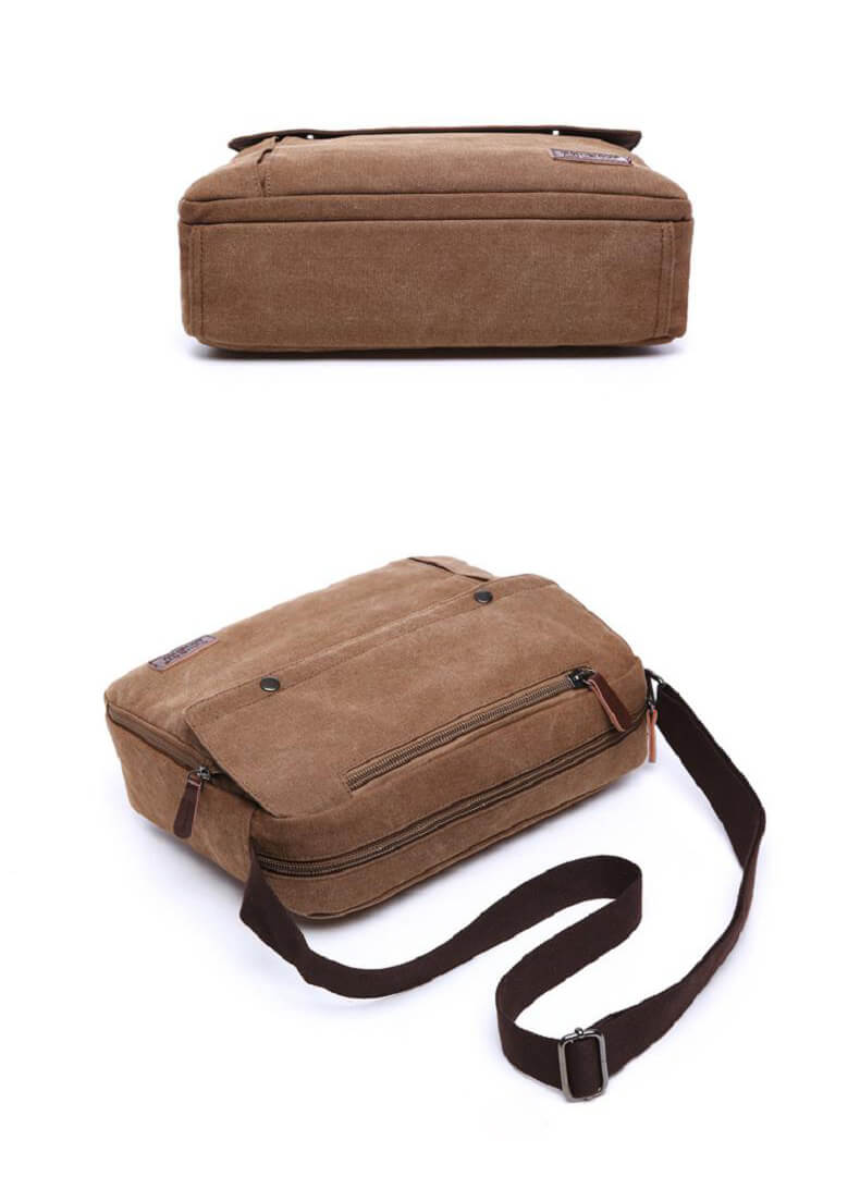 Vintage Umhängetasche aus Canvas Herren für Alltag und Business