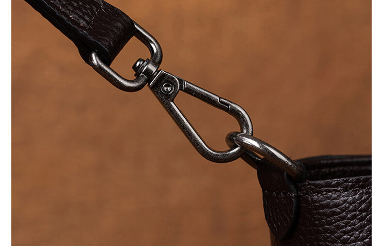 Vintage Umhängetasche aus leder für Damen Handtasche Mittelgroß