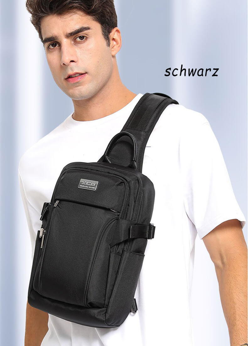 brusttasche herren schwarz