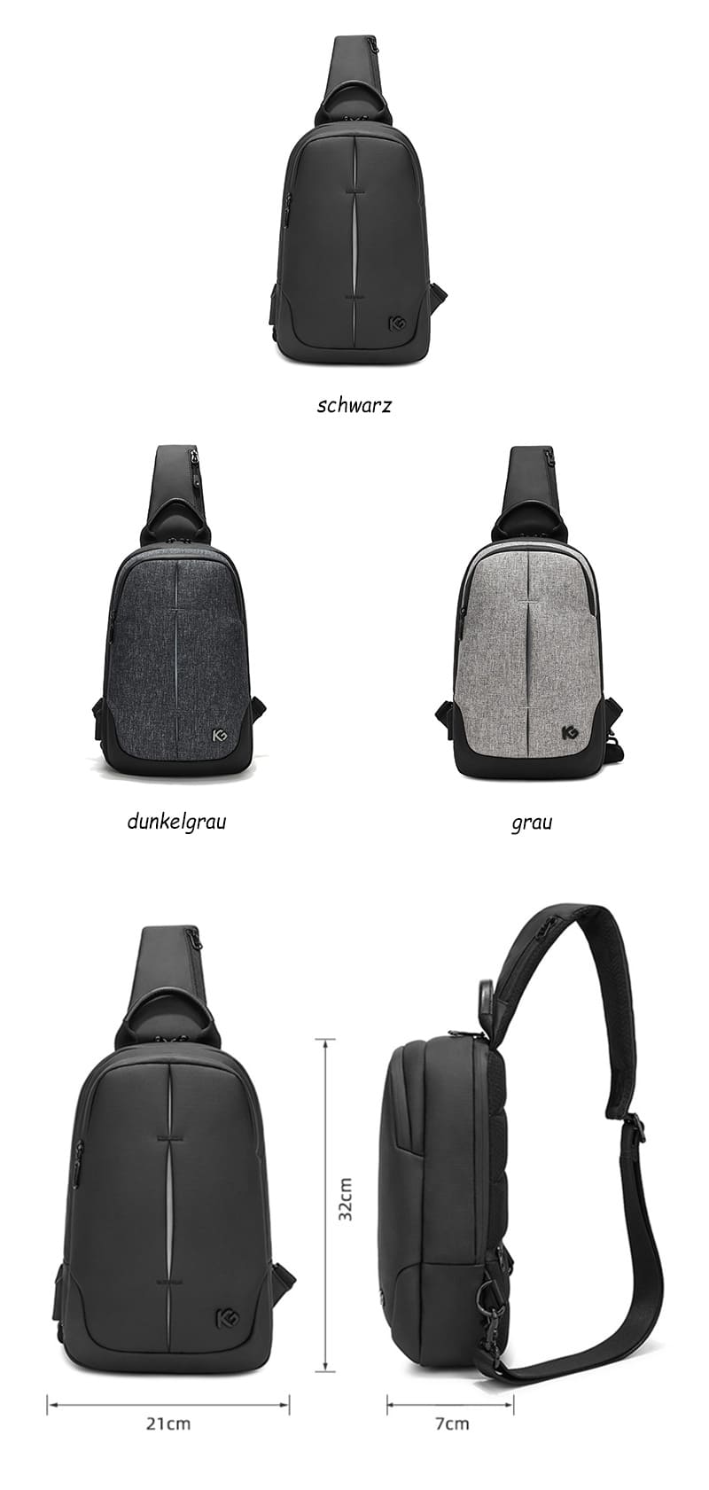 rucksack herren 1 gurt