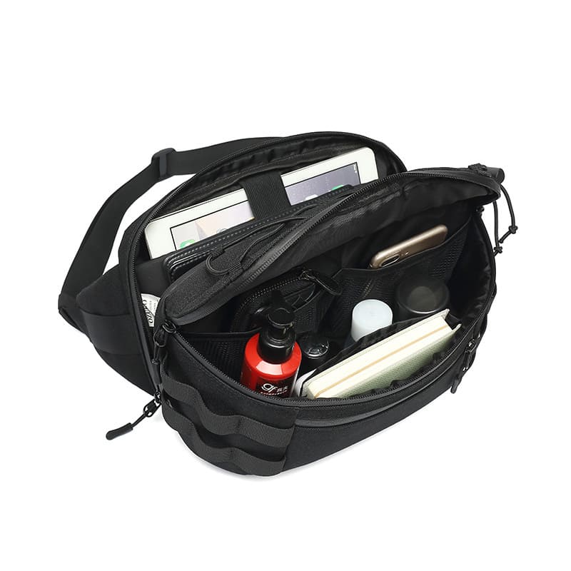 wasserdichte Hüfttasche Oxford Herren Brusttasche outdoor mit vielen Fächern