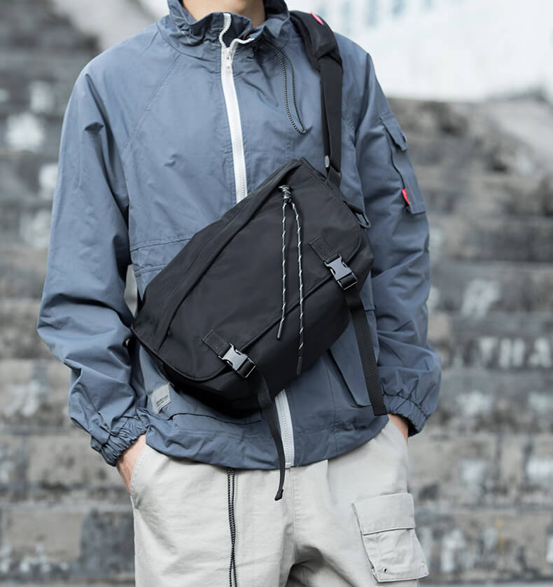 wasserdichte Umhängetasche Herren Oxford Kuriertasche für Reisen Outdoor Messenger Bag
