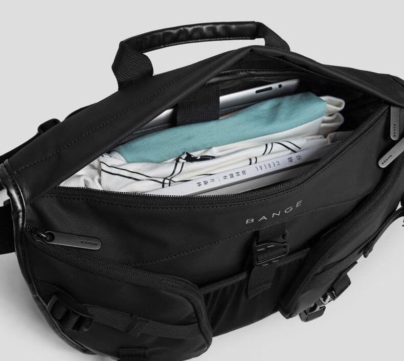 wasserdichte Umhängetasche Herren Oxford Kuriertasche für Reisen Outdoor Messenger Bag
