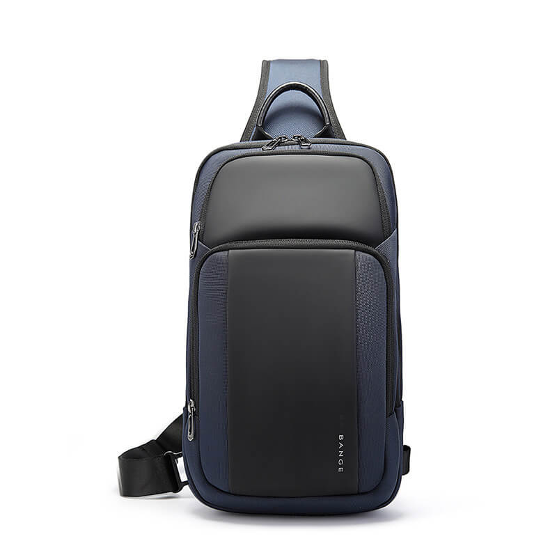 brusttasche herren blau