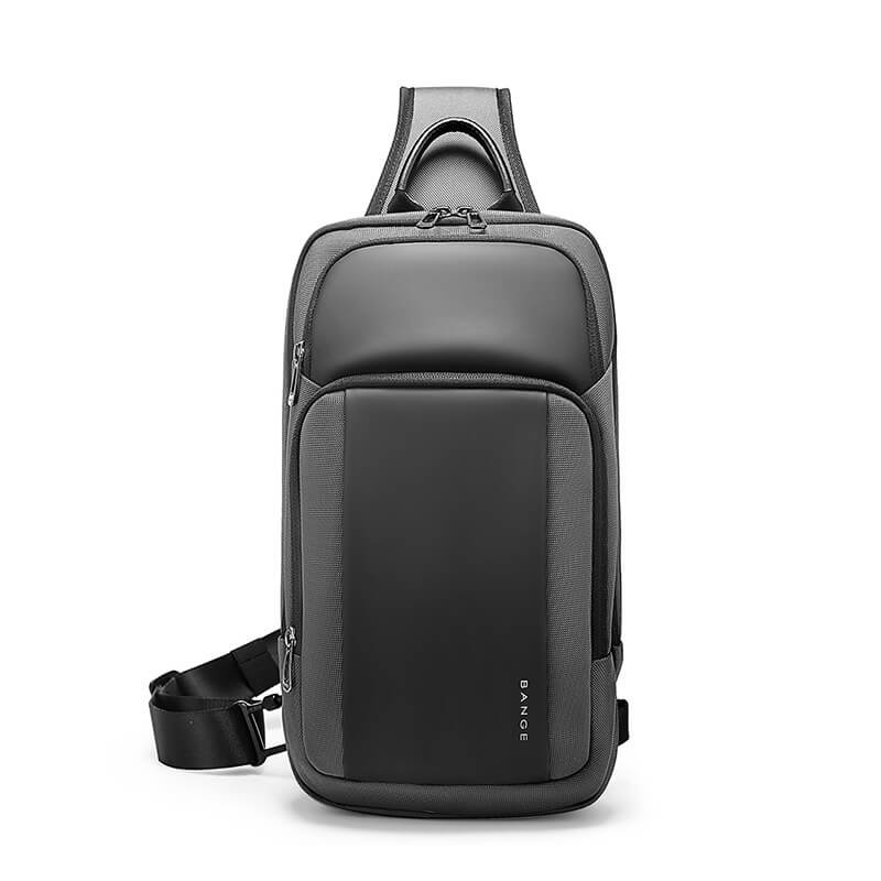 brusttasche herren grau