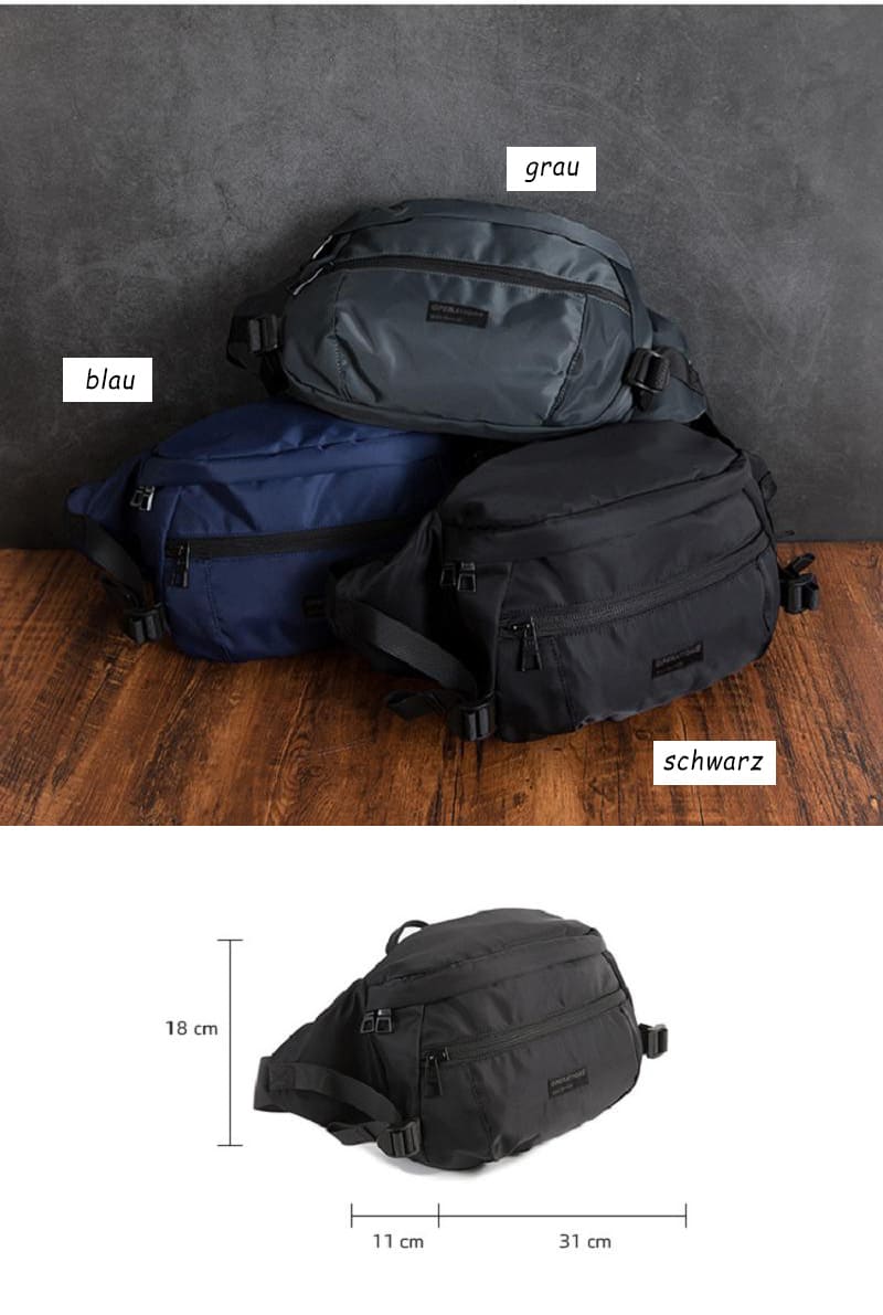 wasserdichte Brusttasche Rücken tragen Herren Umhängetasche aus Oxford Outdoor