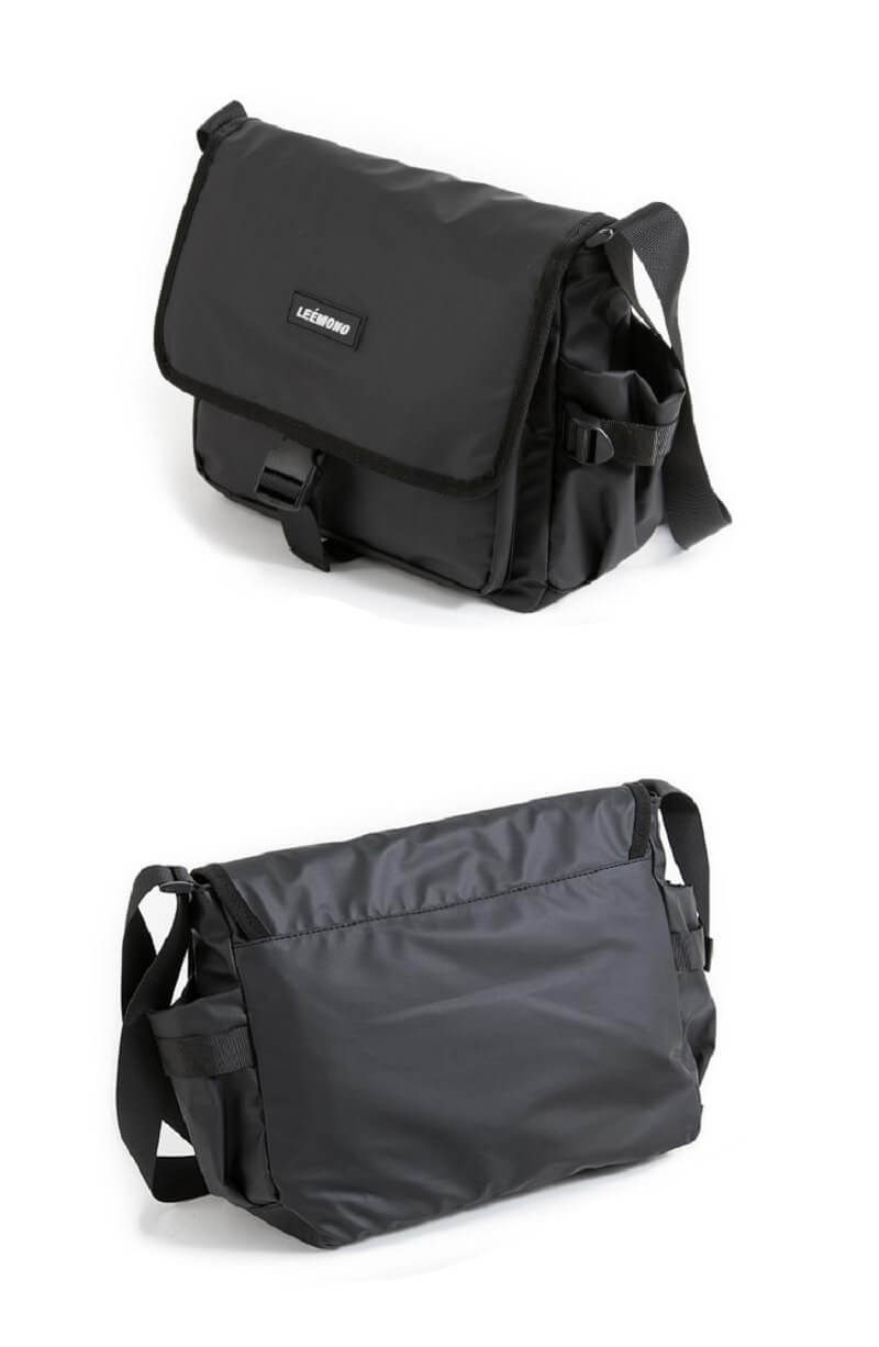 wasserdichte Umhängetasche Herren Oxford Outdoor schwarz