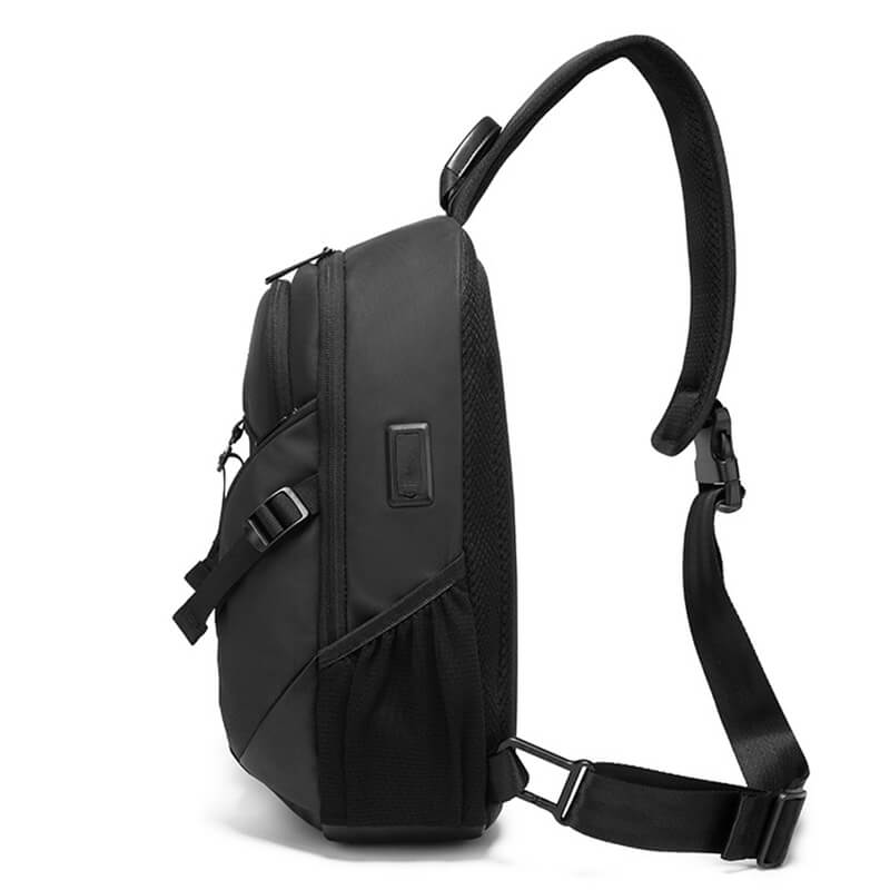wasserdichter Brustbeutel Herren aus Oxford Brusttasche Rucksack mit 1 Gurt