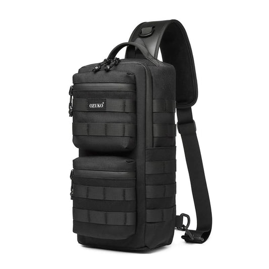wasserdichter Herren Rucksack mit einem Gurt aus Oxford für Outdoor Brustbeutel