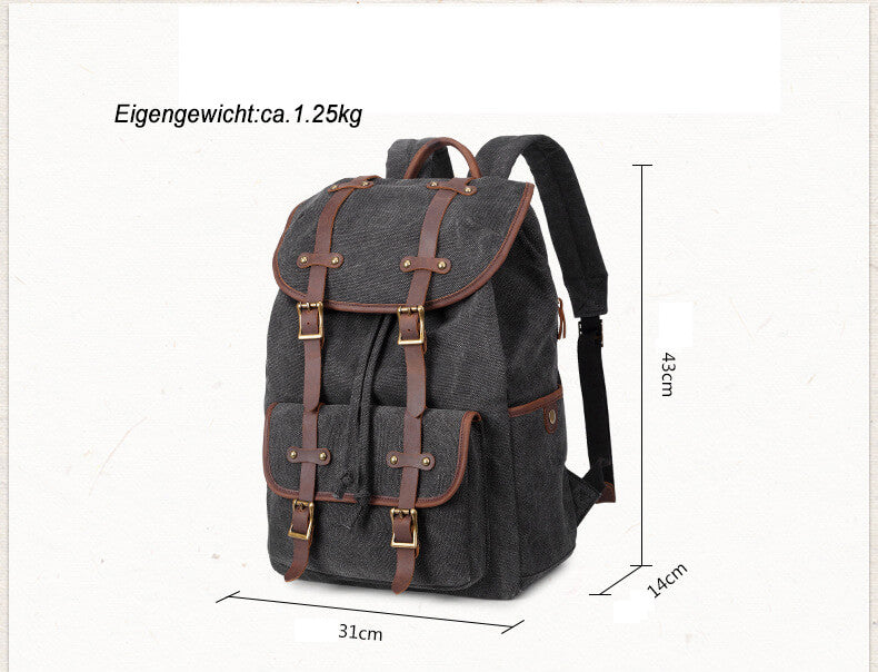 rucksack gewachstes canvas