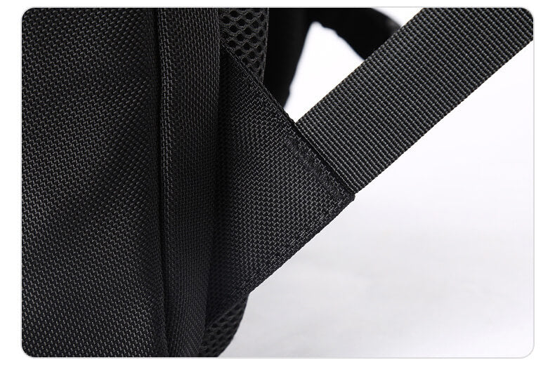 wasserdichter Rucksack Herren aus Nylon für Bergsteigen Universität mit Brustgurt Kordelzug