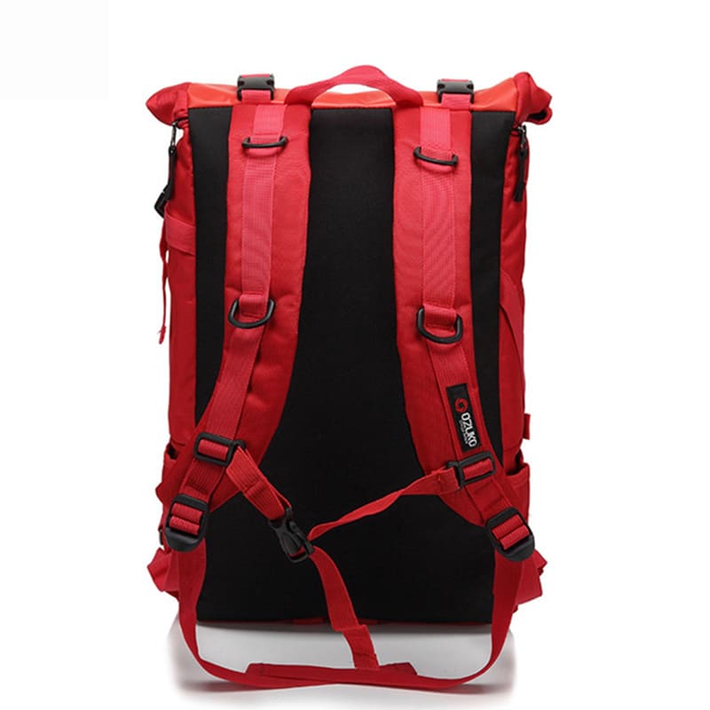 wasserdichter großer Rucksack aus Oxford Herren Rolltop mit Laptopfach für Reisen und Uni