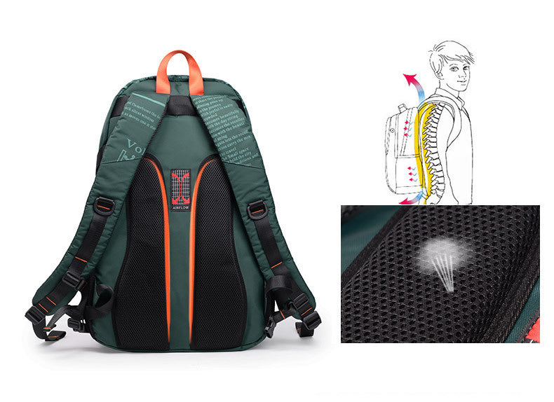 wasserdichter Herren Rucksack Oxford mit Hüftgurt für Reisen Outdoor