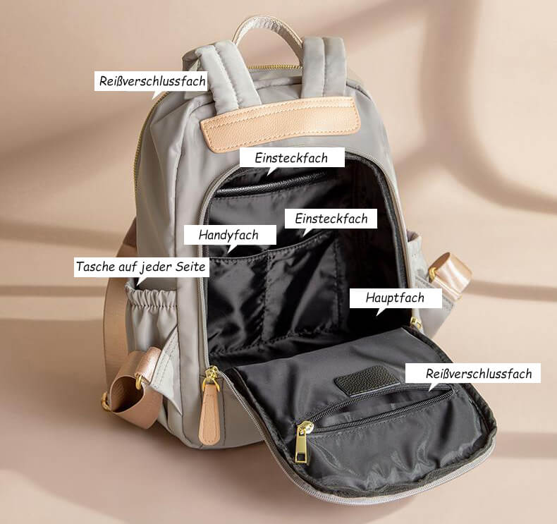 wasserdichter Rucksack Damen Oxford Damenrucksack für Alltag
