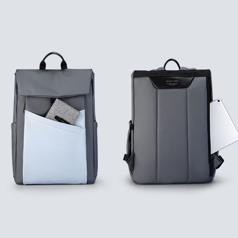 wasserdicter Rucksack Herren aus Oxford für Reisen und Arbeit Laptopfach mit Brustgurt